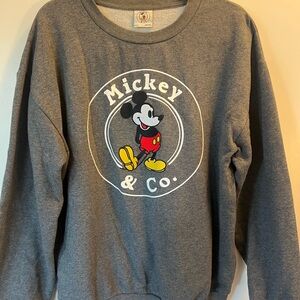 Disney Grey Mickey Crewneck